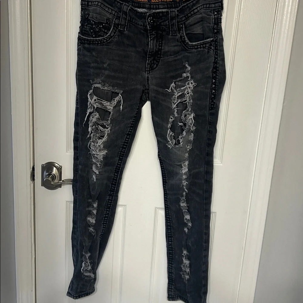 Rock Revival Gerald Slim Stretch Jean 34 - Picture 6 of 9